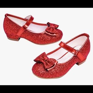 Glitter Ruby Red Slippers- kids size 10 toddler